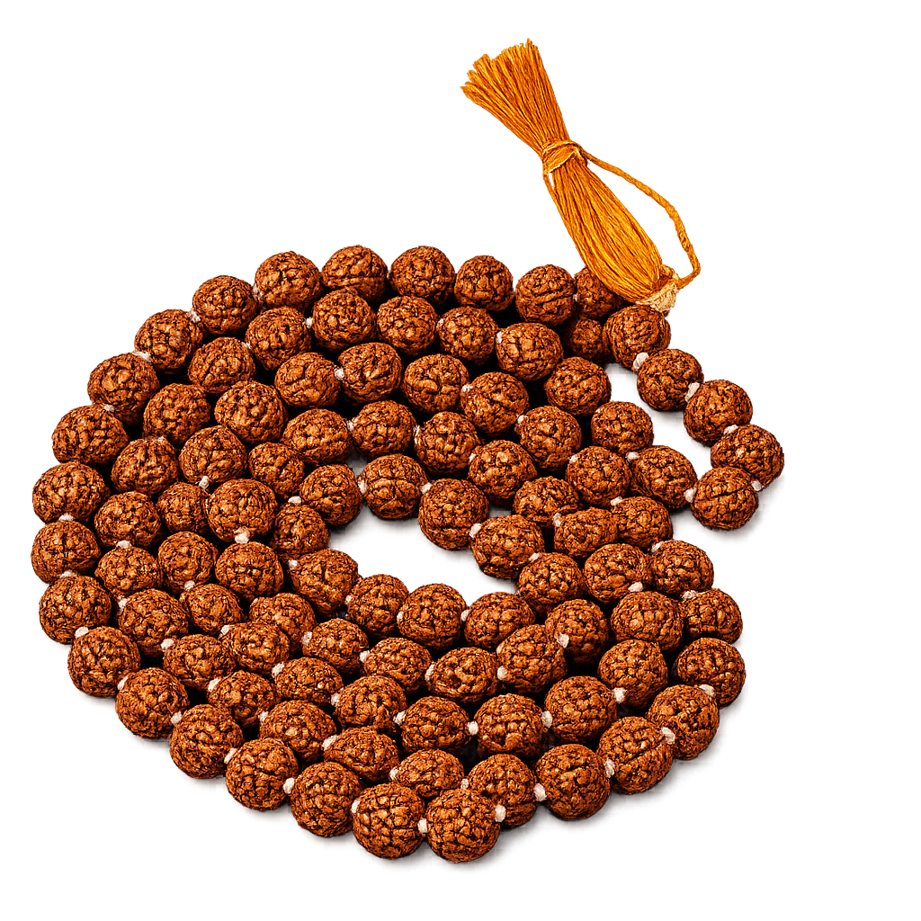 5 Mukhi Rudraksha Mala 8mm (108+1) primary product image