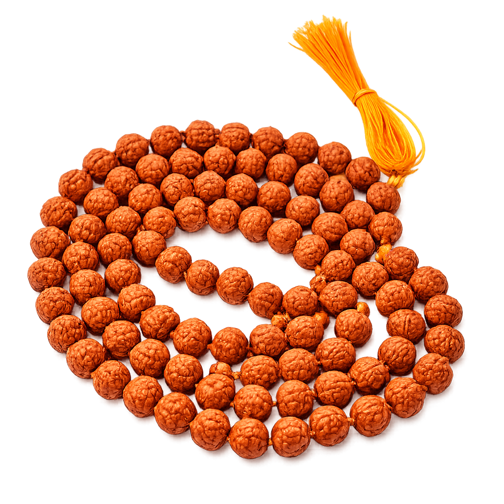 5 Mukhi Rudraksha Colored Mala 8mm (108+1) primary product image