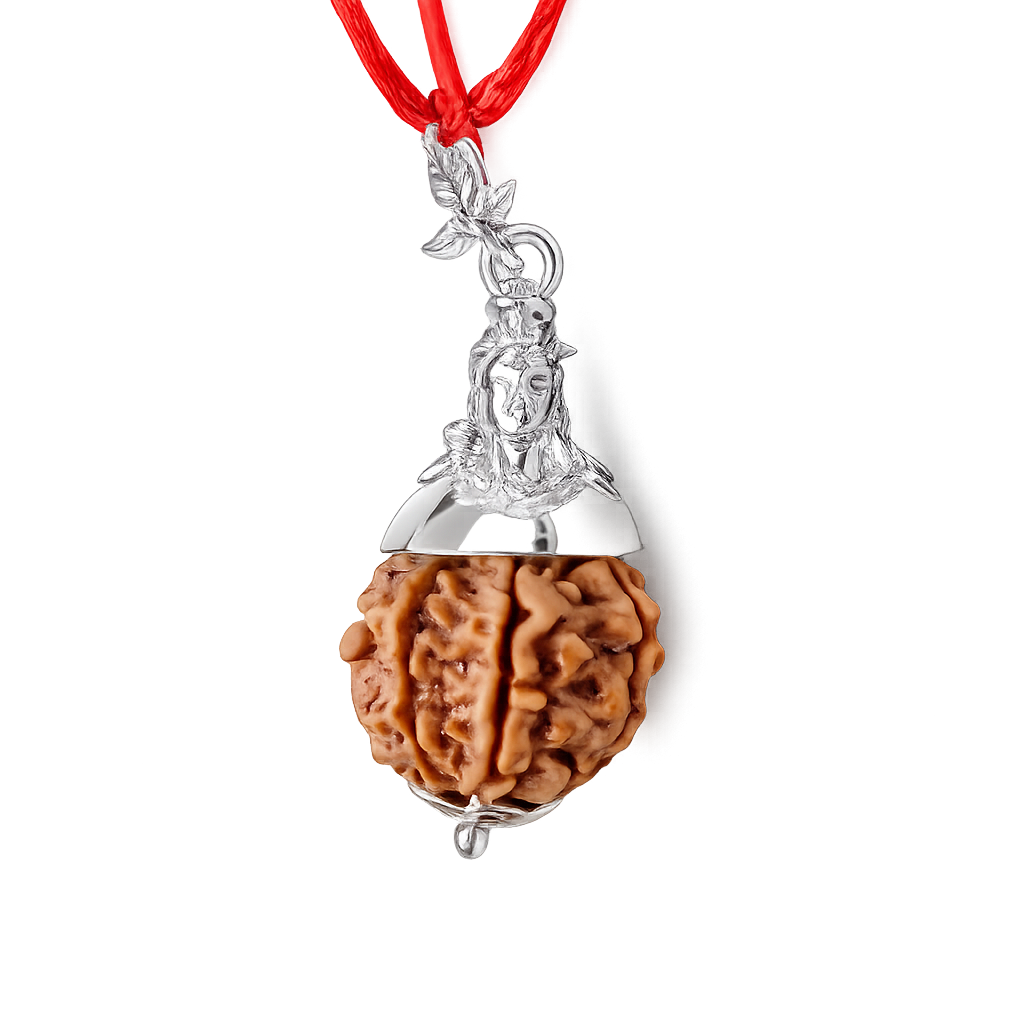 Mahashivratri 7 Mukhi combo with Silver Shiva product image